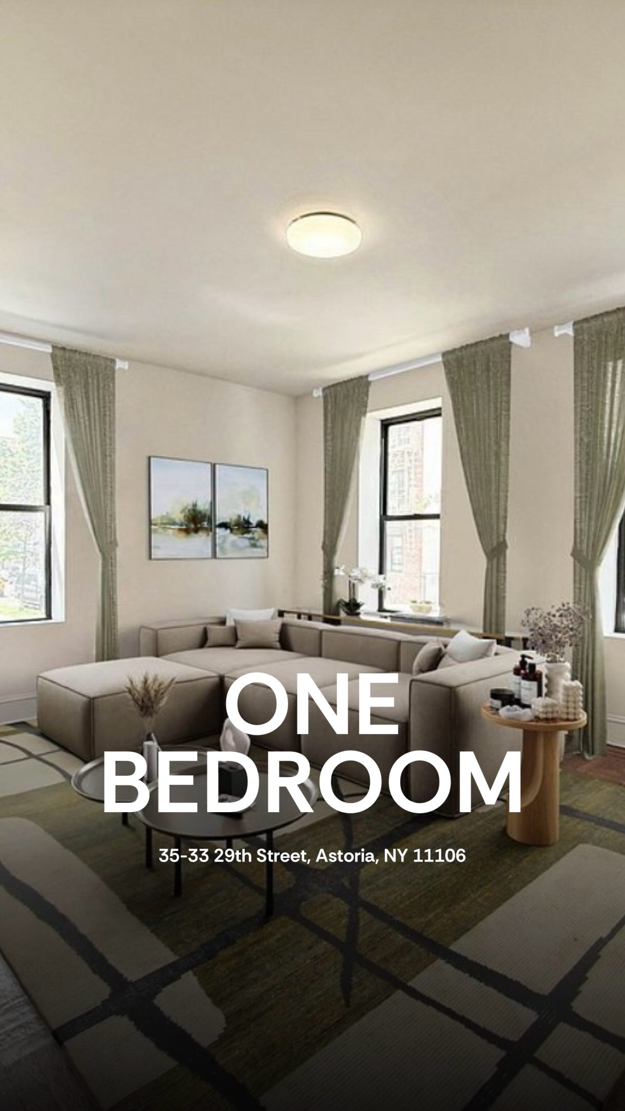 One-bedroom apartment recently featured by R2K Homes