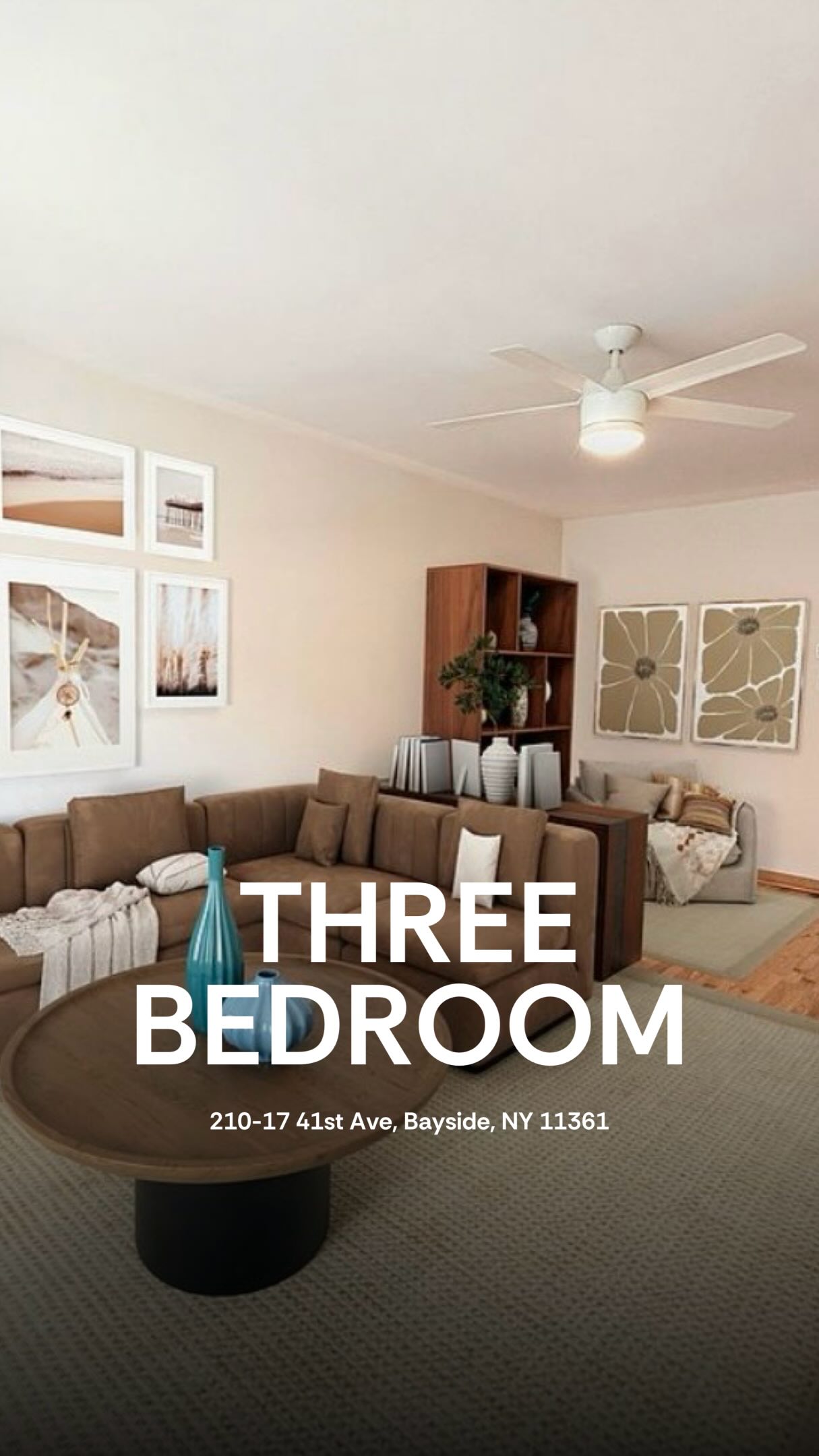 Three-bedroom apartment recently featured by R2K Homes